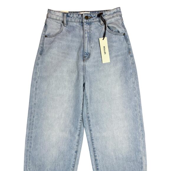 Rolla's Genie Super High Rise 80's Balloon Leg Stella Blue Denim Jeans Sz 26 NEW - Picture 4 of 16